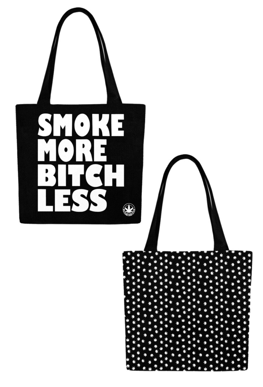 Canvas Tote: Smoke More Bitch Less - Image 3