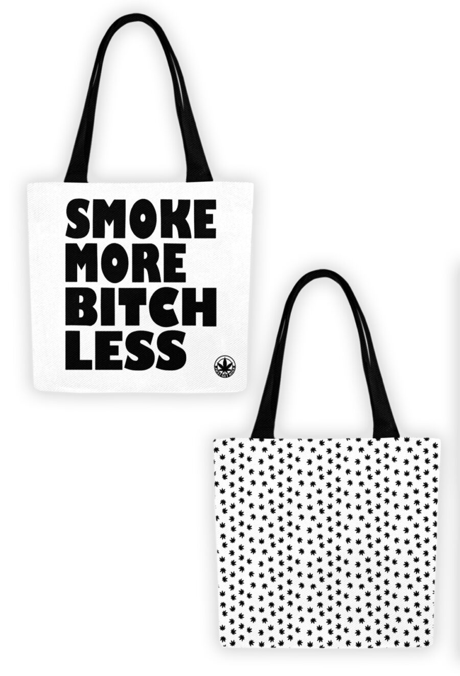 Canvas Tote: Smoke More Bitch Less - Image 2