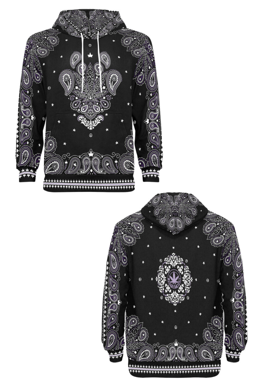 AOP Hoodie: Bandana Full SLeeve - Image 2