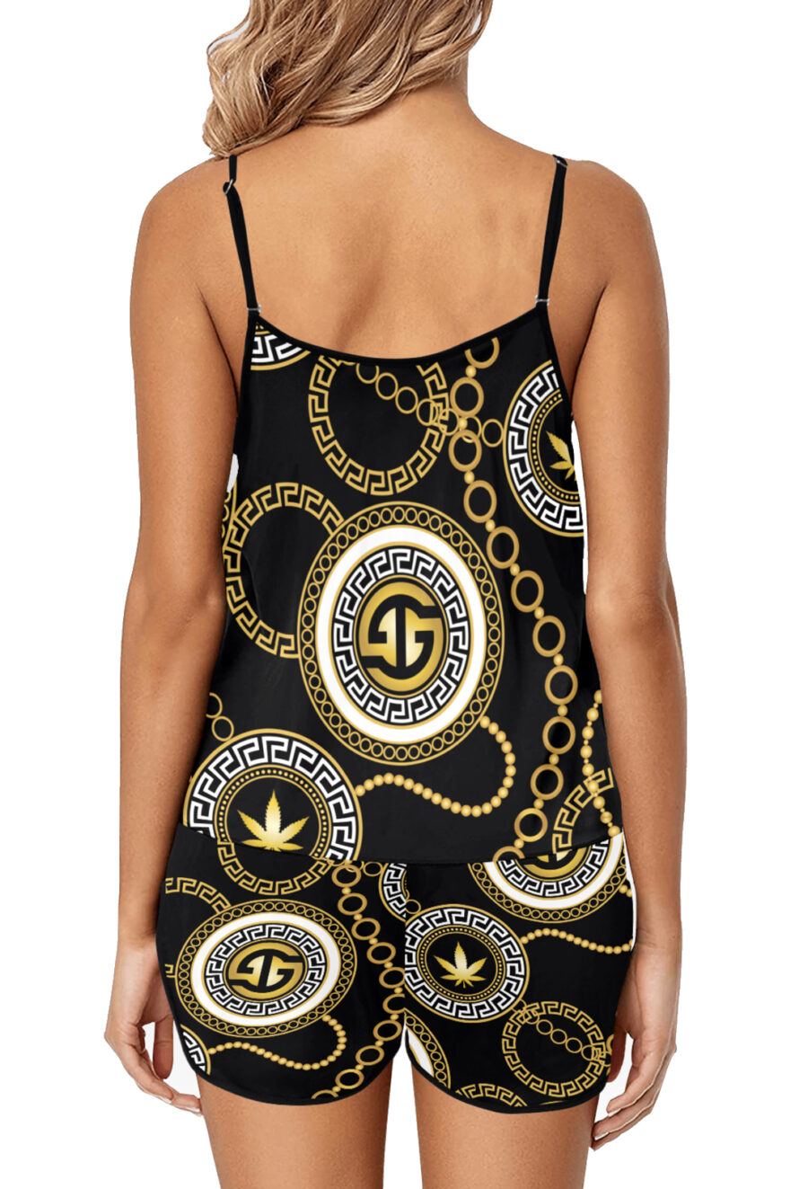Cami Short Set: GG Gold Chains - Image 2