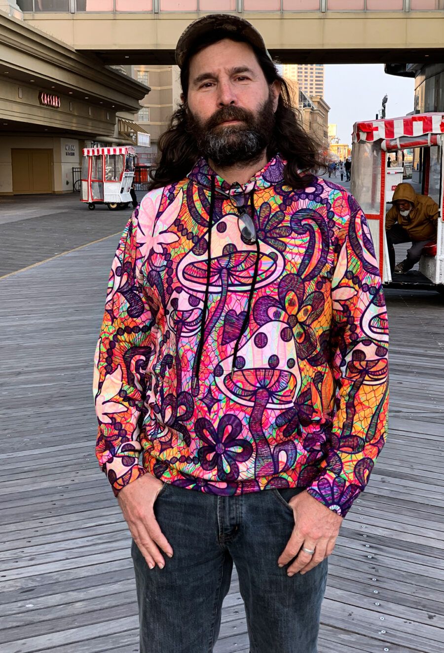 AOP Hoodie: Shroom Lace
