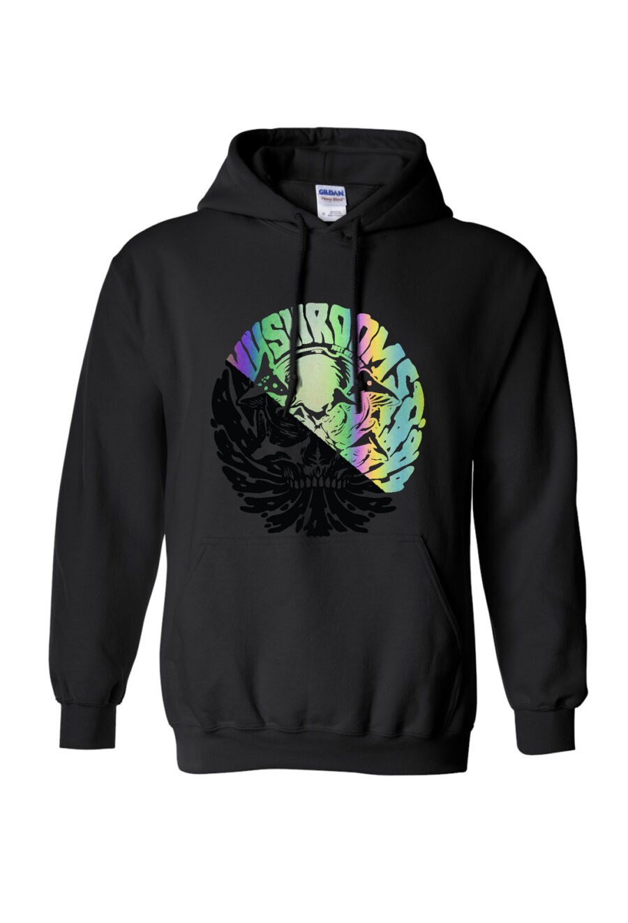Reflective Hoodie: Mushroom Skull - Image 2