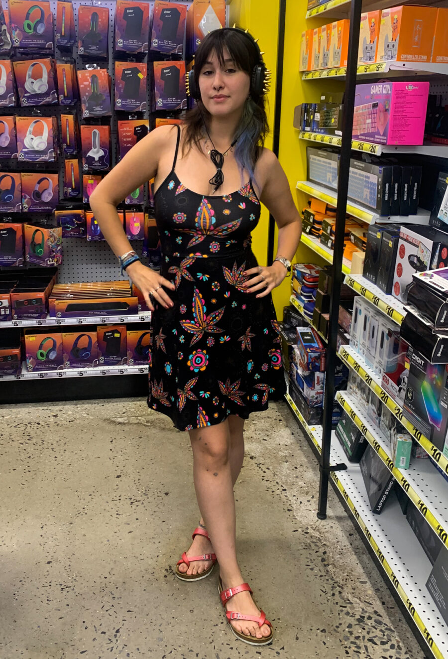 Skater Dress: Paisley Pot