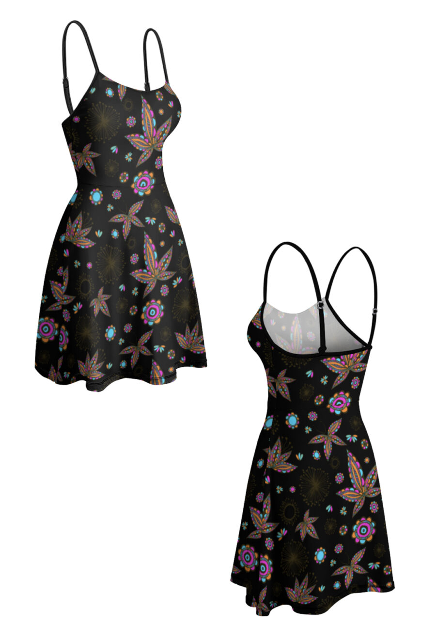 Skater Dress: Paisley Pot - Image 2