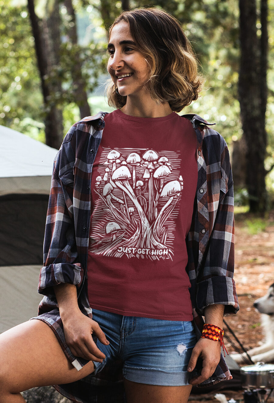 Classic T-Shirt: Shroom Etching