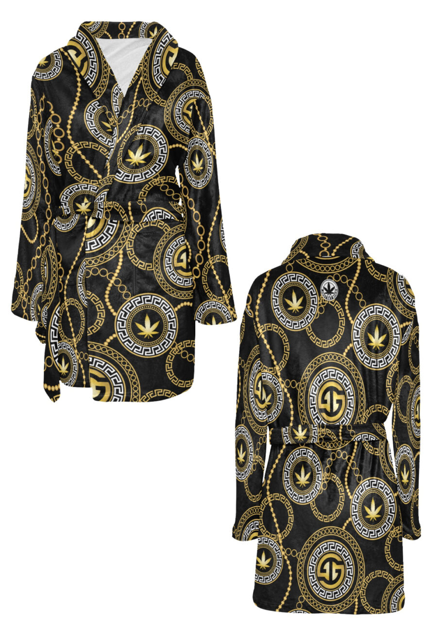 Plush Robe: Ganja Glam Chains - Image 2