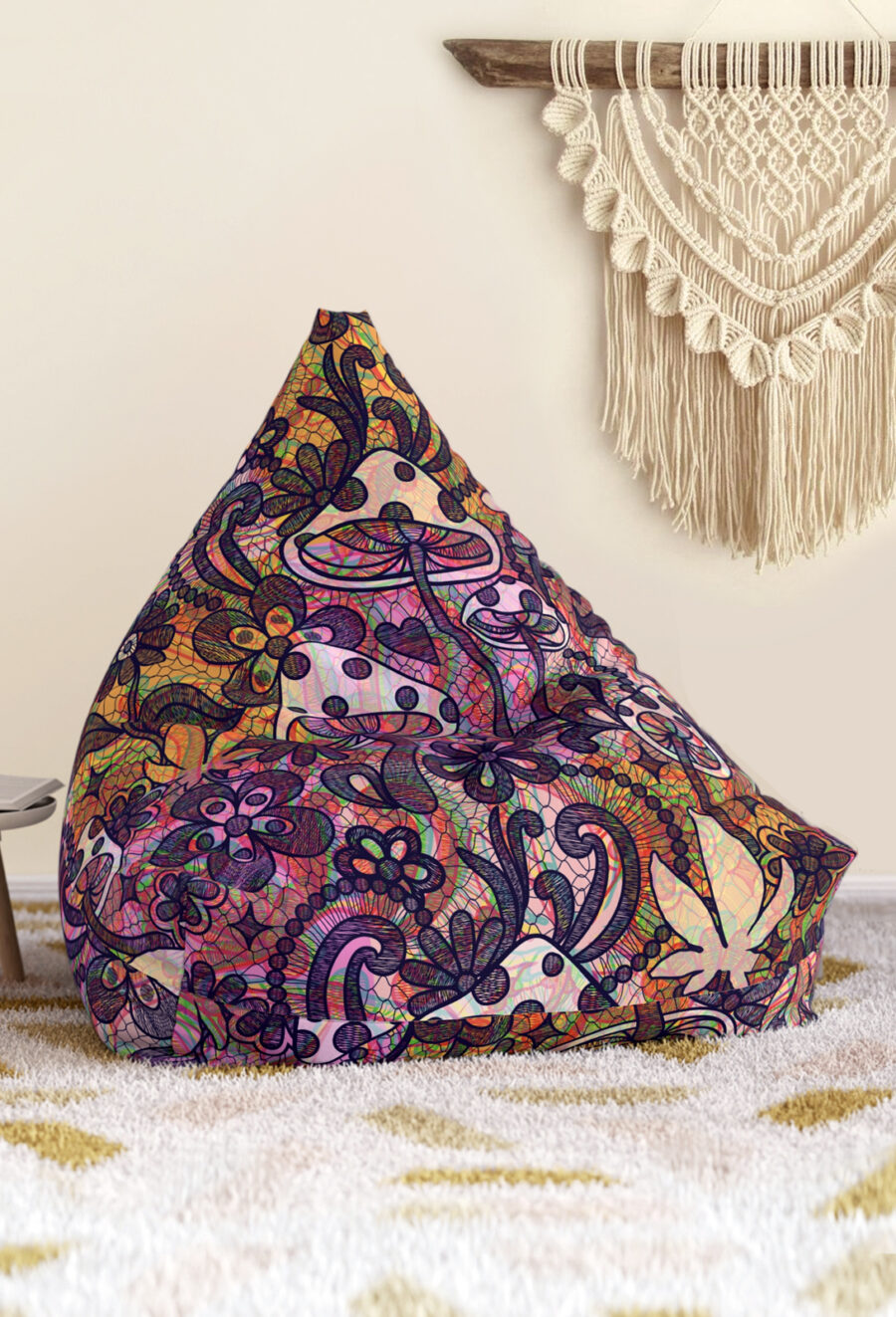 Bean Bag Cover: Shroom Lace