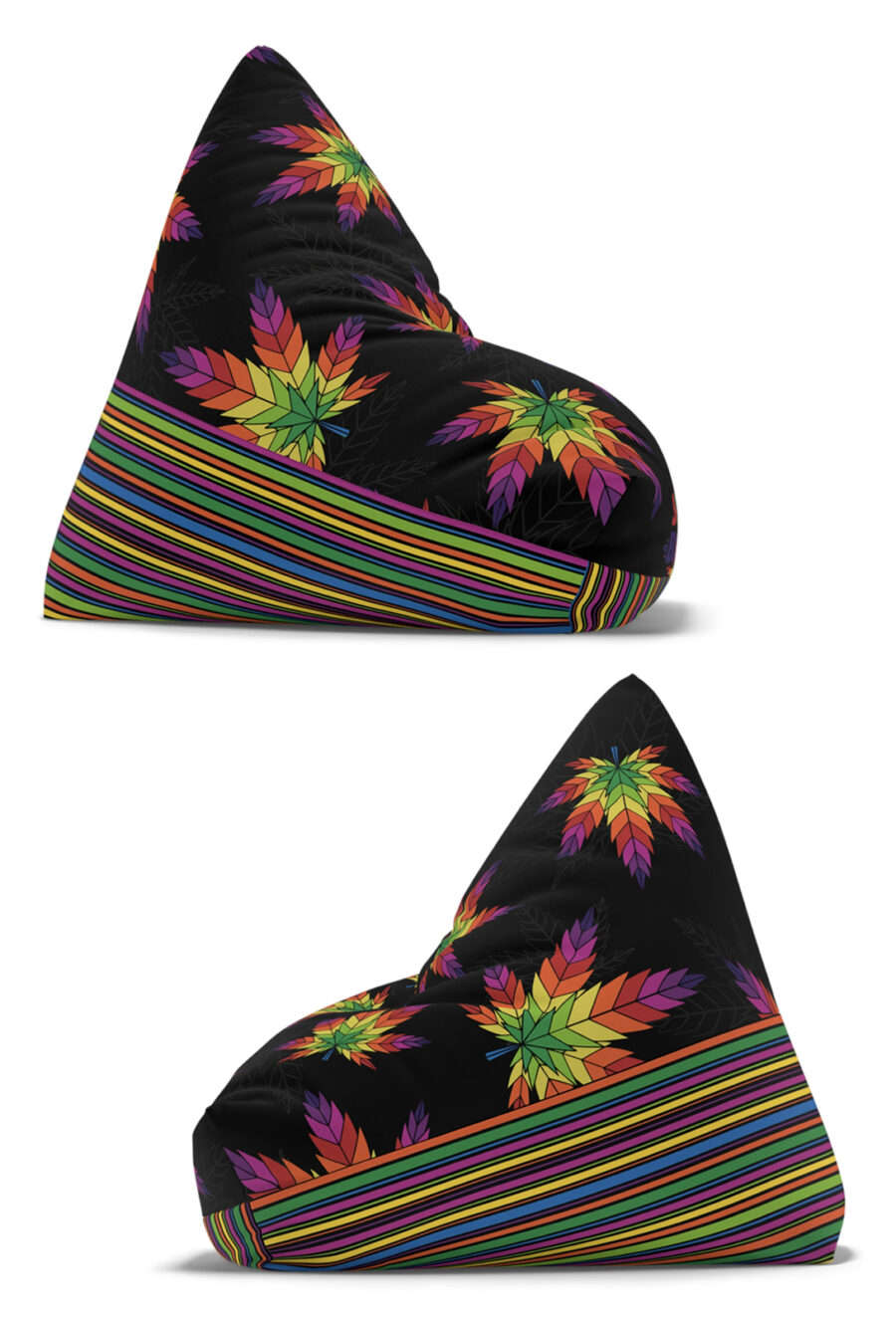 Bean Bag Cover: SMBL Rainbow Leaf - Image 4