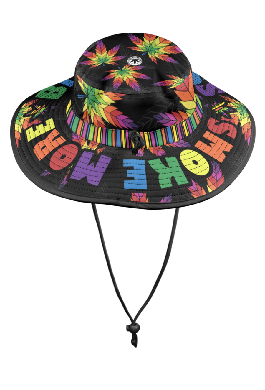 Wide Brim Bucket Hat: Smoke More Bitch Less - Image 3