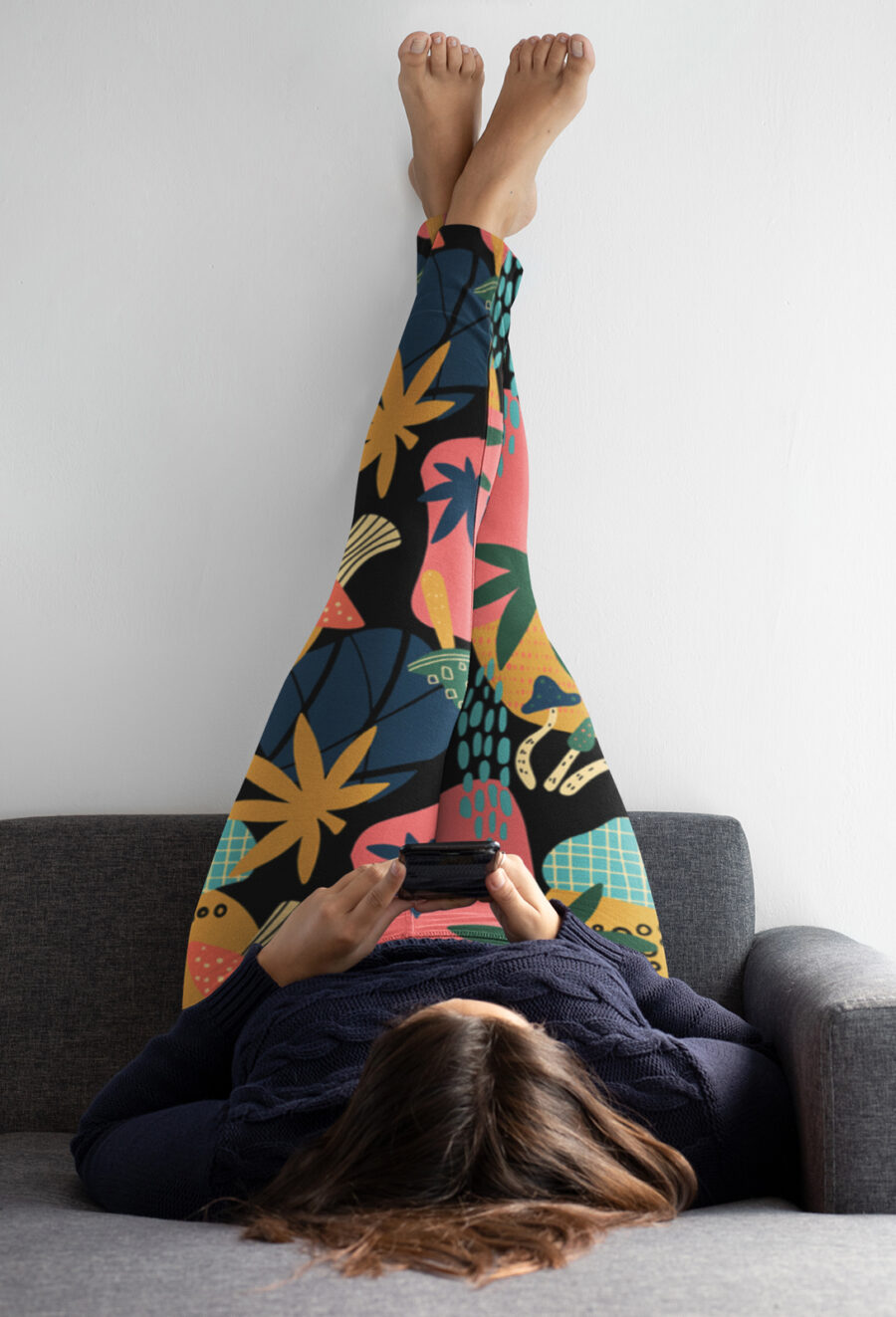 Pocket Leggings: Cannabis + Shrooms
