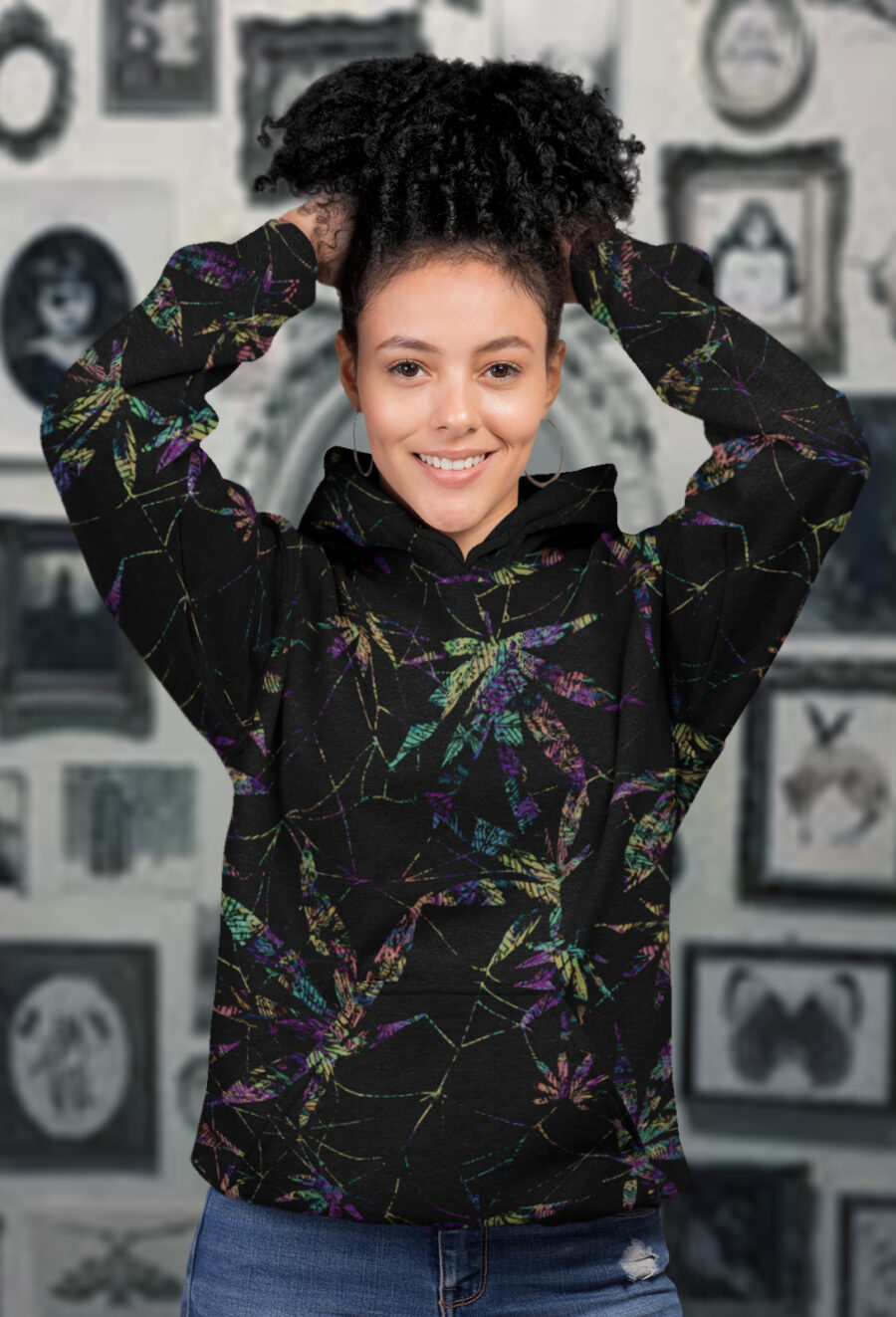 AOP Hoodie: Joker's Web
