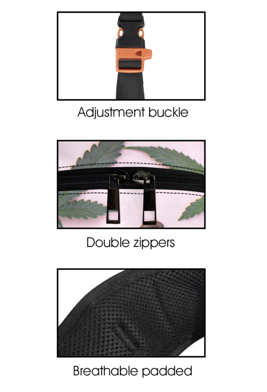 Large Backpack: Cannabis and Coffee - Image 4