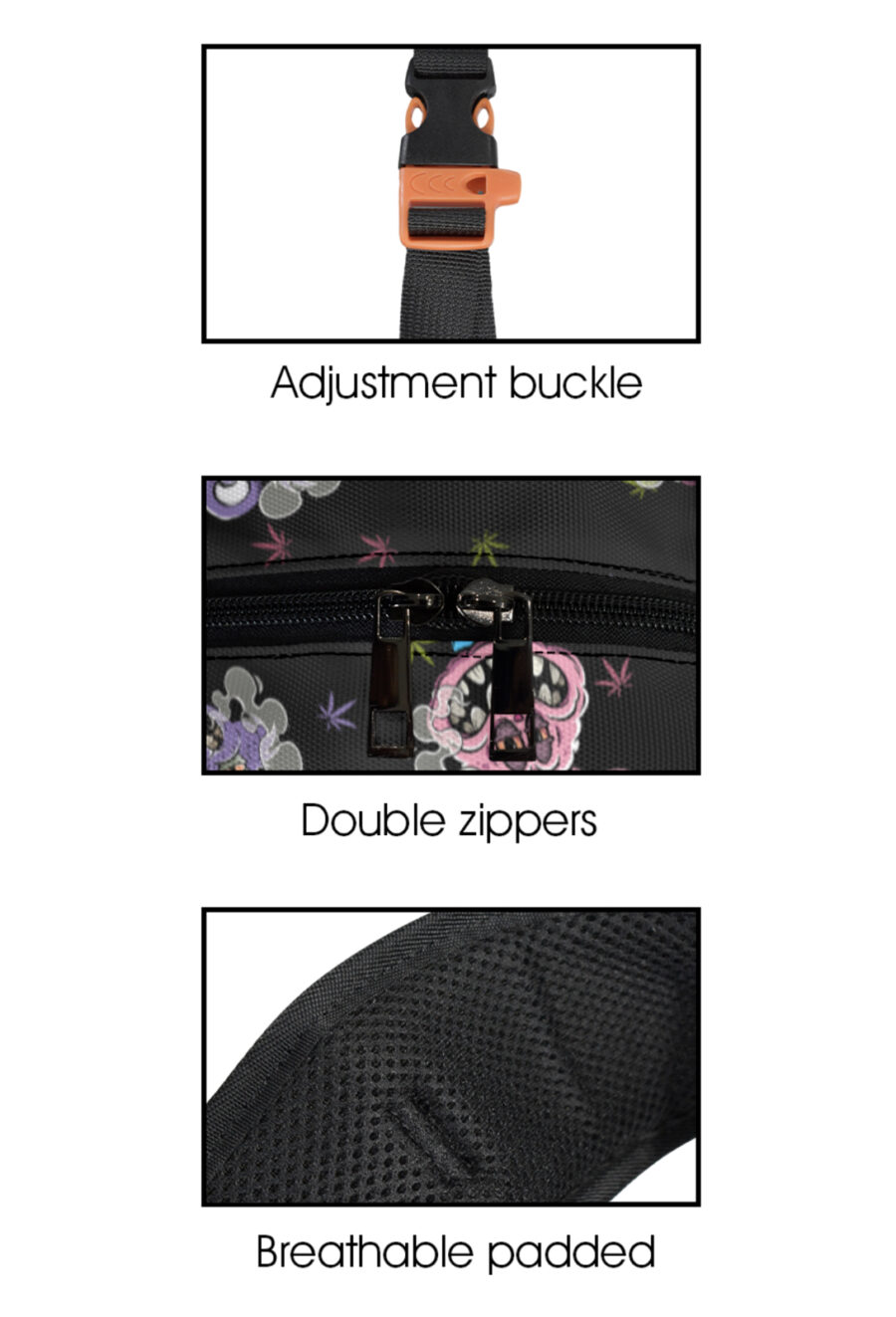 Large Backpack: Zombie Bong Bear - Image 4