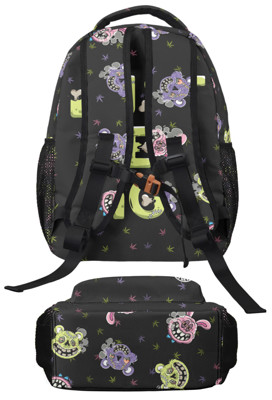 Large Backpack: Zombie Bong Bear - Image 3
