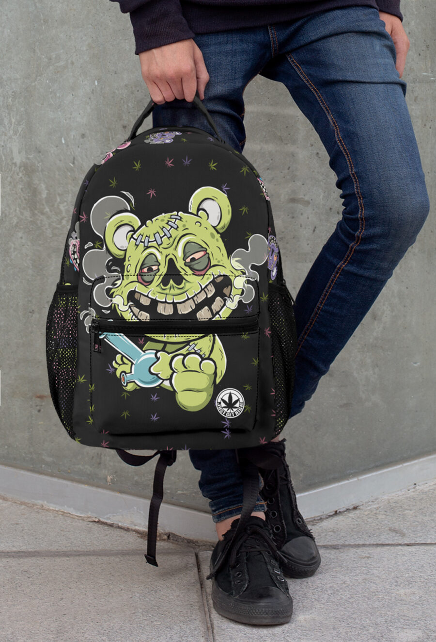 Large Backpack: Zombie Bong Bear