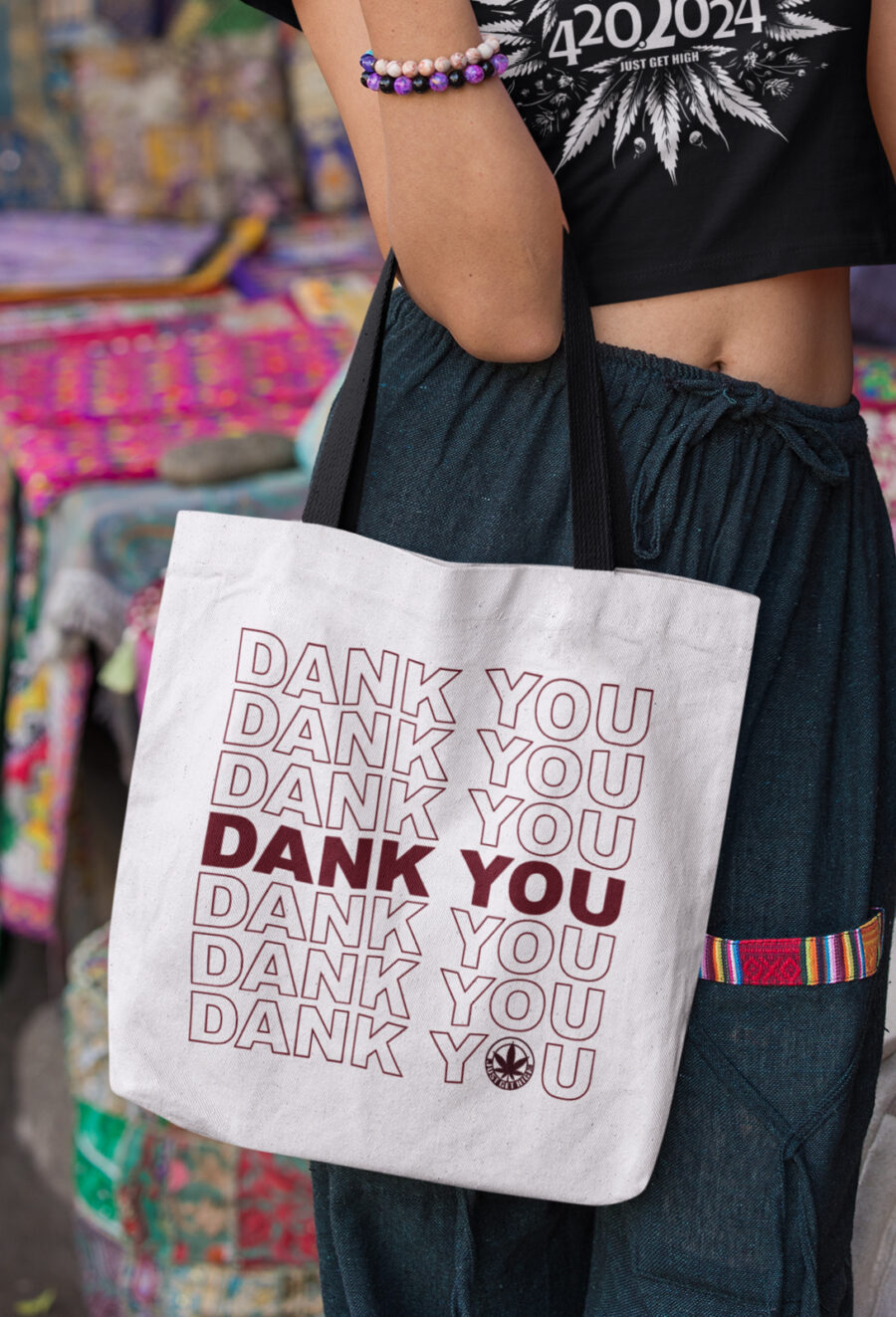 Canvas Tote: Dank You