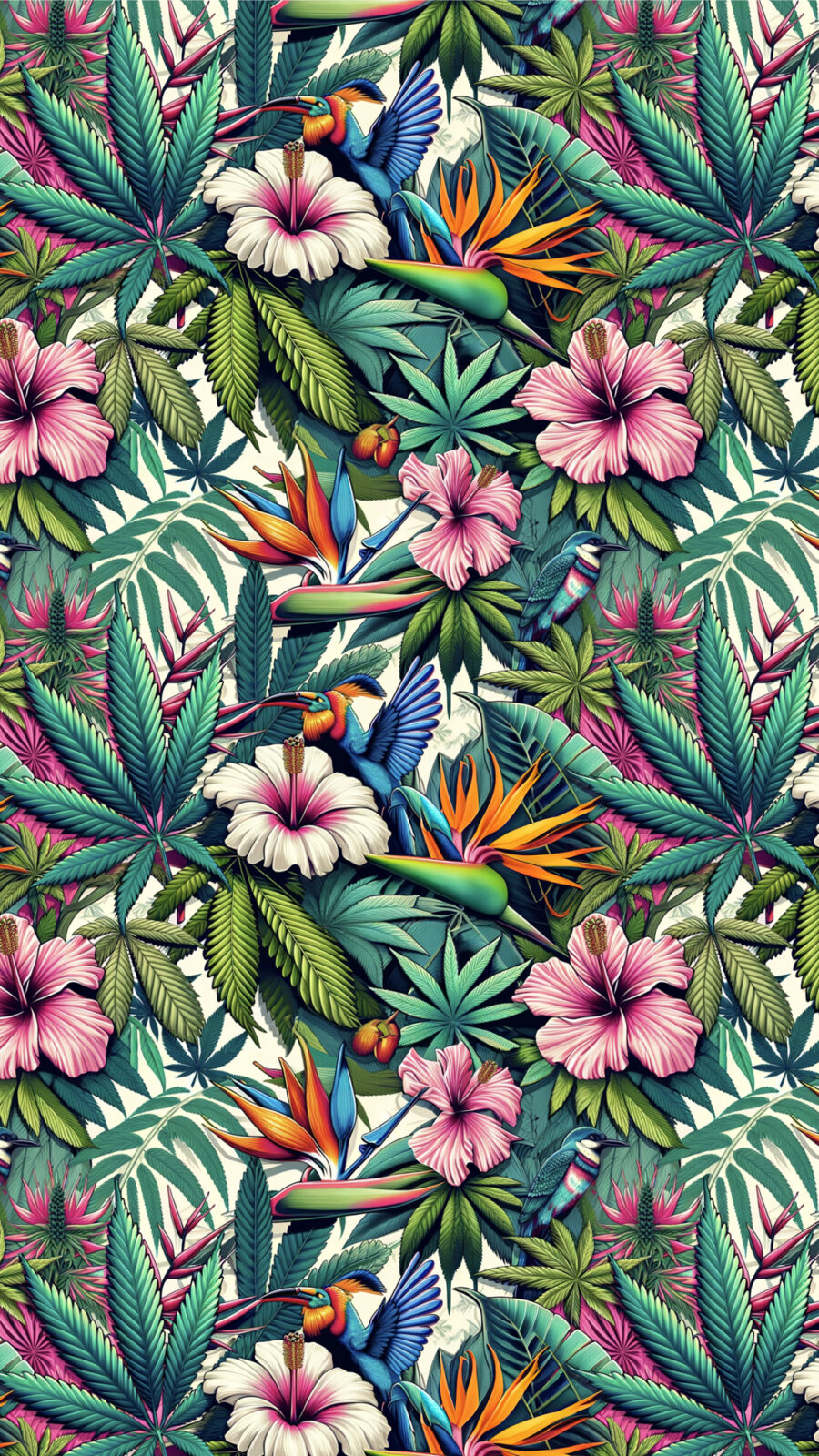 AOP Canvas High-Top: Pot Paradise - Image 4