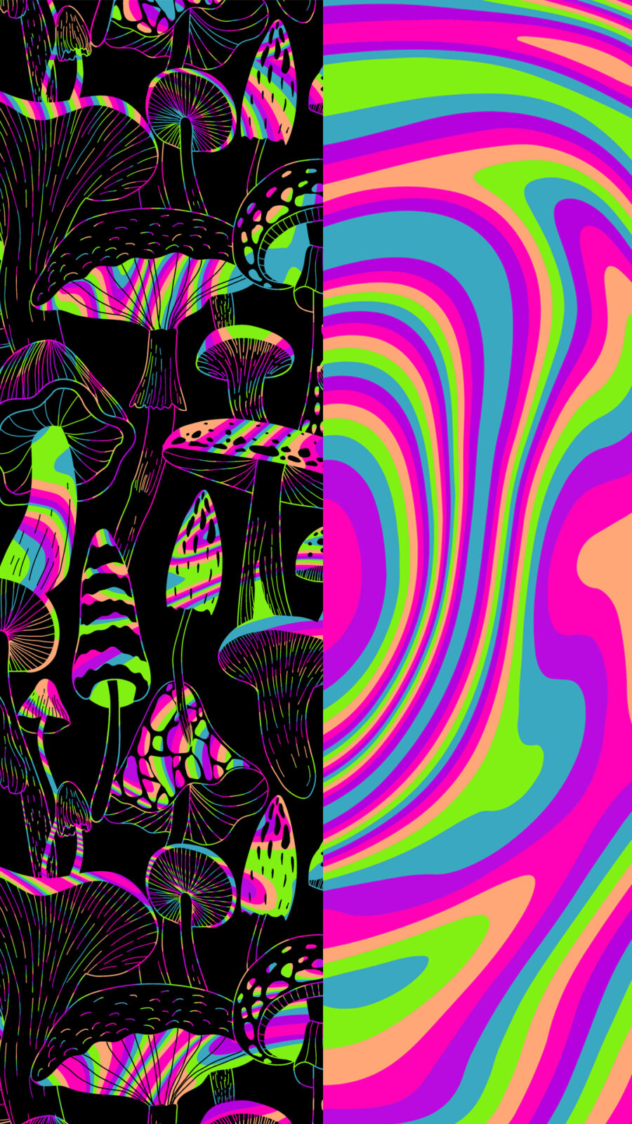 AOP Canvas High-Top: Shroom Swirl - Image 4