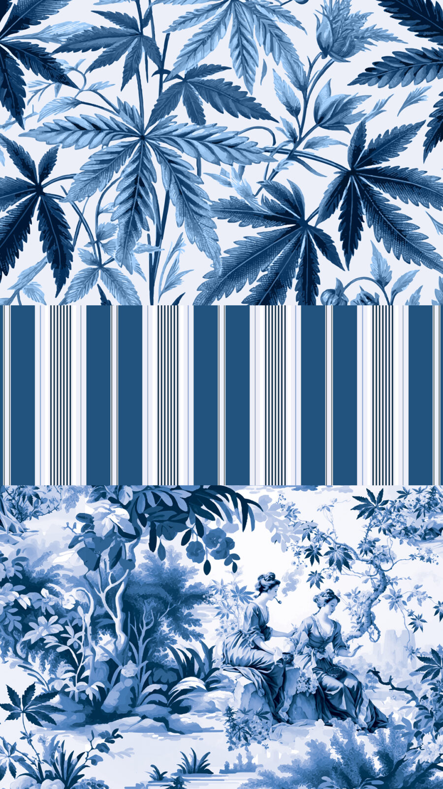 AOP Canvas High-Top: Toking Toile - Image 4