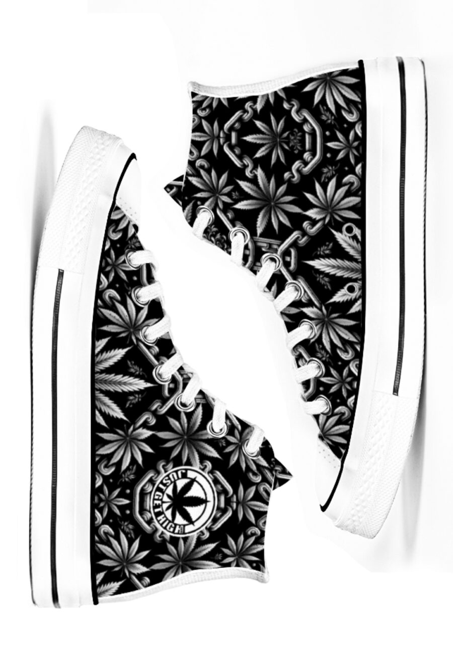 AOP Canvas High-Top: Platinum