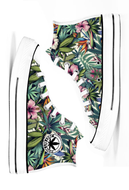 AOP Canvas High-Top: Pot Paradise