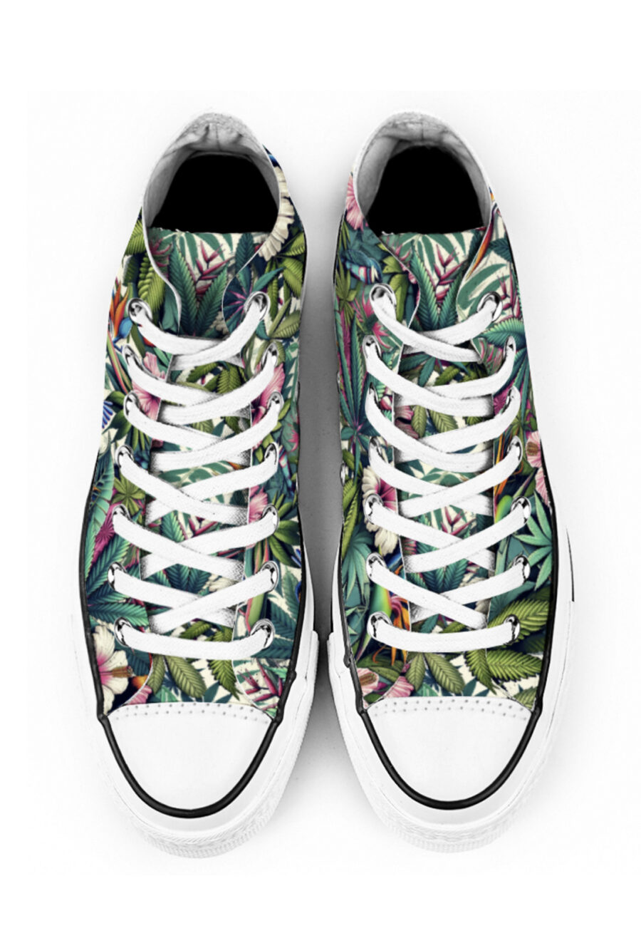 AOP Canvas High-Top: Pot Paradise - Image 2