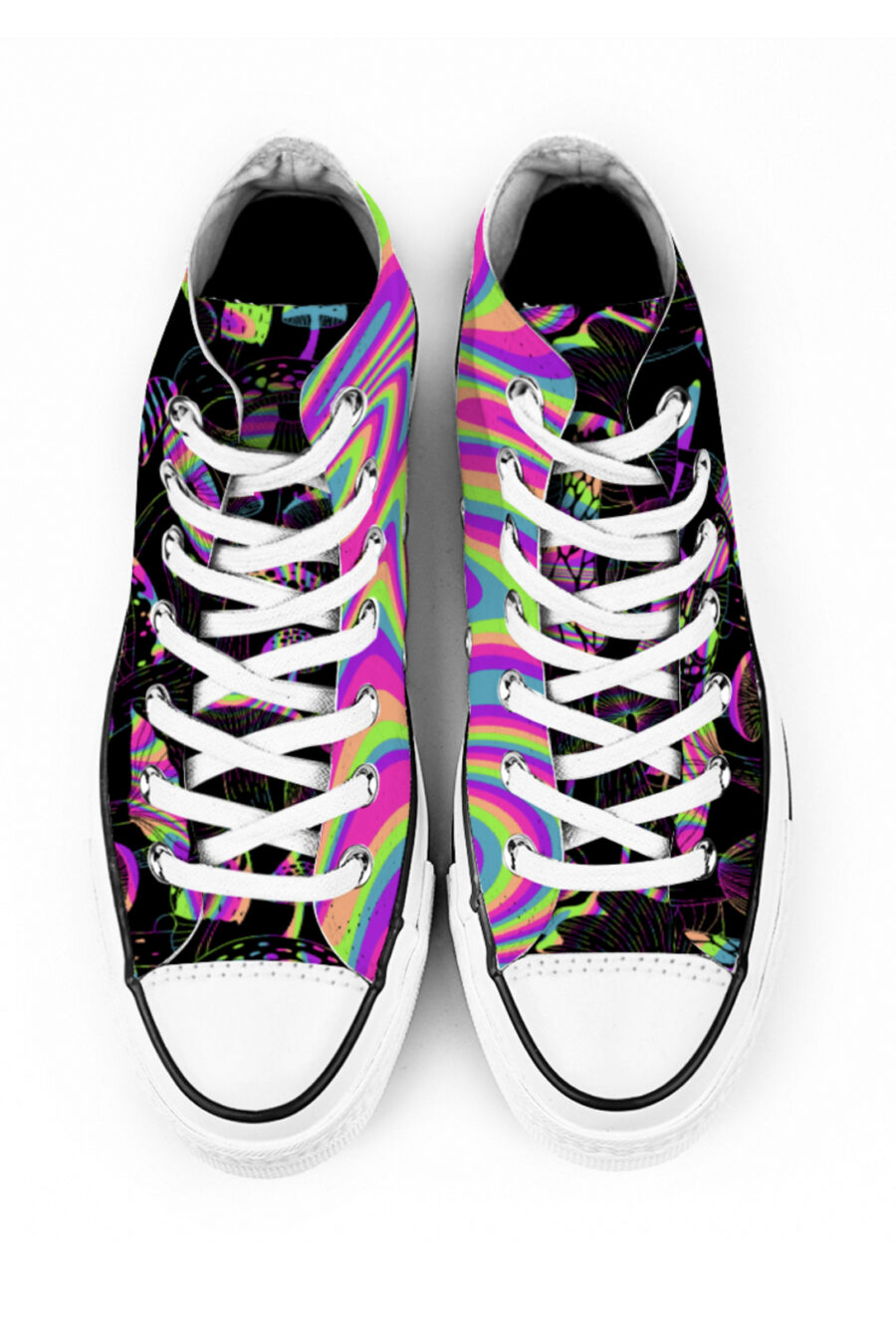 AOP Canvas High-Top: Shroom Swirl - Image 2