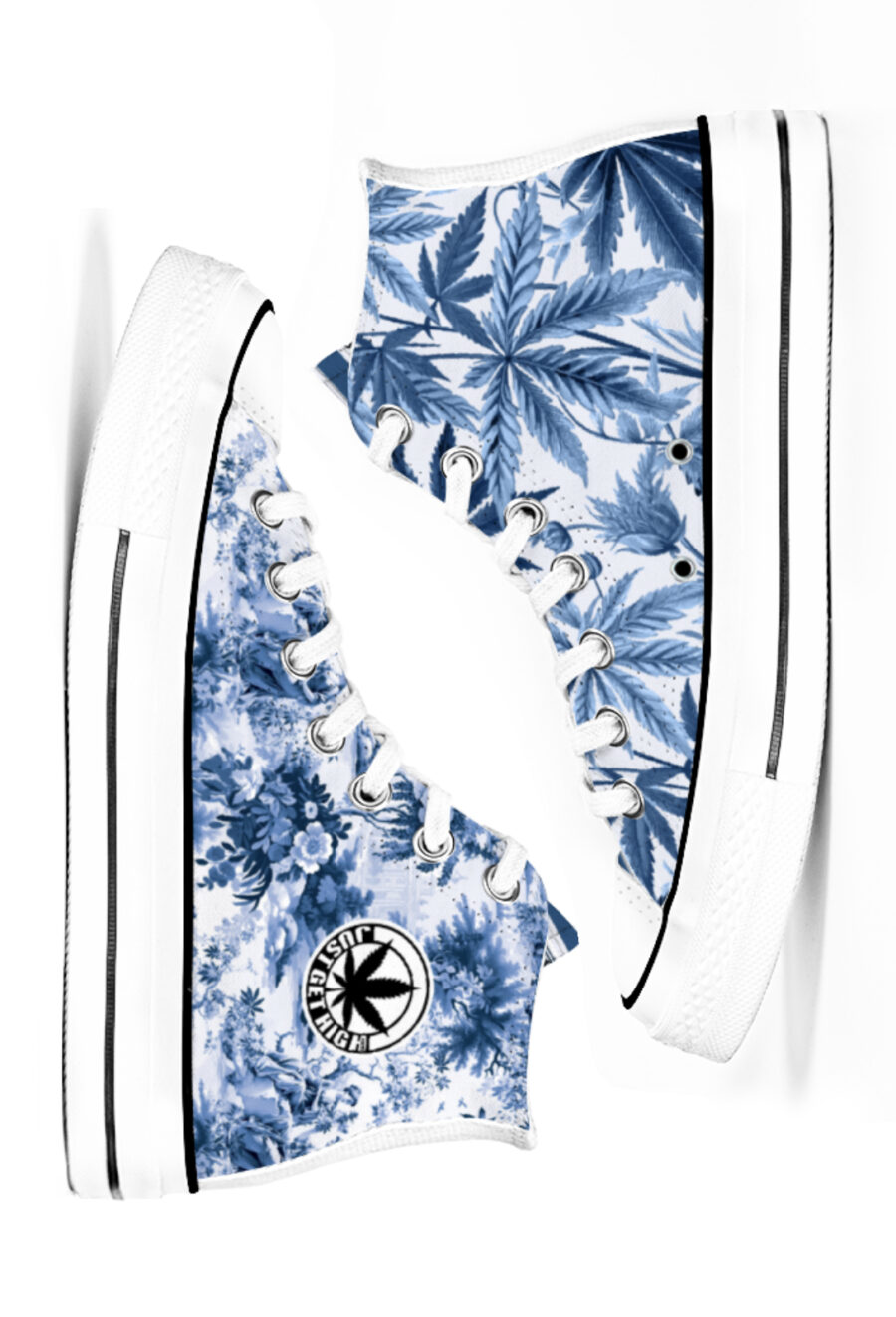 AOP Canvas High-Top: Toking Toile